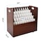 Adiroffice 50-Compartment Mobile Wood Roll File Storage Organizer in Mahogany ADI626-MA-MK - alternate 3